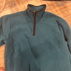 Men's Blue Half-Zip Sweater